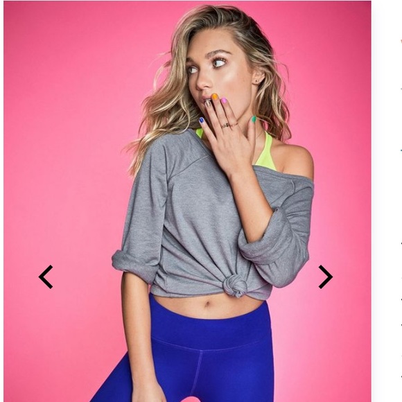 Fabletics Cute AF Isabel Terry Widesleeve Pullover - Picture 2 of 9